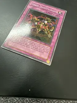 YUGIOH CHAIN DISAPPEARANCE RARE IOC-052 1ST EDITION PLAYED - Image 3