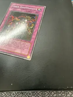 YUGIOH CHAIN DISAPPEARANCE RARE IOC-052 1ST EDITION PLAYED - Image 4