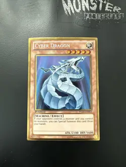 YUGIOH CYBER DRAGON PREMIUM GOLD RARE PGLD-EN053 1ST EDITION - Image 1