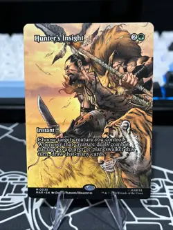 Hunter’s Insight Borderless M0035 Spider-Man MTG Magic the Gathering NM - Image 1