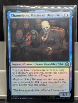 Chameleon, Master of Disguise X1 NM FOIL Marvel's Spider Man MTG - Image 1