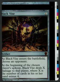 ***FOIL Black Vise NFC Miscut*** MTG FTV Relics Magic Kid Icarus - Image 1