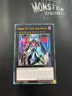 YUGIOH NUMBER XX: UTOPIC DARK INFINITY ULTRA RARE DANE-EN093 1ST EDITION - Image 1