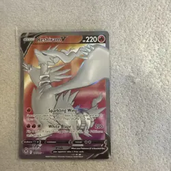Pokemon TCG Silver Tempest Reshiram V Full Art Holo Ultra Rare Card 172/195 NM - Image 1