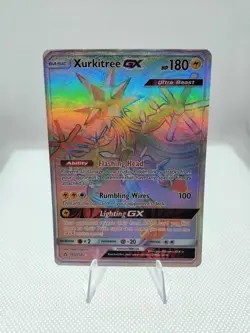 Xurkitree GX - 160/156 - Rainbow Rare - Sun & Moon Ultra Prism - Pokemon Card NM - Image 1