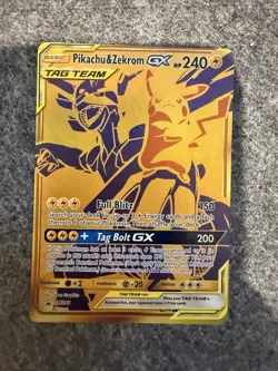 Pokemon TCG Pikachu & Zekrom GX SM Black Star Promo SM248 Near Mint Single! - Image 1