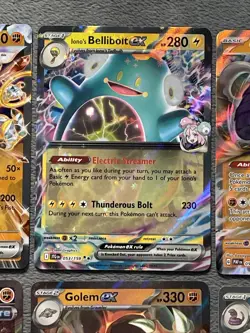 Pokemon Cards Lot Ex Koraidon Clefable Hoopa Arbok 151 Iron Treads Full Art - Image 3