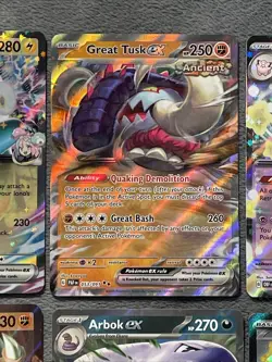 Pokemon Cards Lot Ex Koraidon Clefable Hoopa Arbok 151 Iron Treads Full Art - Image 4
