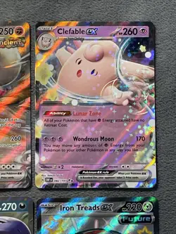 Pokemon Cards Lot Ex Koraidon Clefable Hoopa Arbok 151 Iron Treads Full Art - Image 5