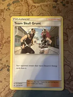 Team Skull Grunt 133/149 - Sun & Moon - Uncommon - Pokemon Card TCG - Image 1