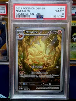 2023 Pokemon Ninetales 199/197 Obsidian Flames 2023 PSA 8 NM-MT - Image 2