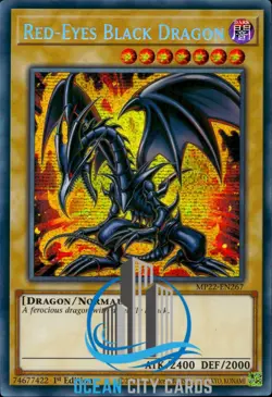 Yugioh Secret Rare Red-Eyes Black Dragon MP22-EN267 1st Edition - Image 1