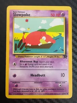 Pokemon TCG Team Rocket Slowpoke 67/82 Common LP - Image 1