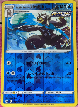 Rapid Strike Urshifu Reverse Holo Rare - 044/198 - Chilling Reign Pokemon 2021 - Image 1