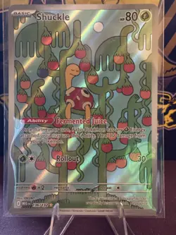 Pokemon TCG Shuckle 136/132 Holo Ultra Rare Mega Evolutions Pack Fresh Near Mint - Image 1