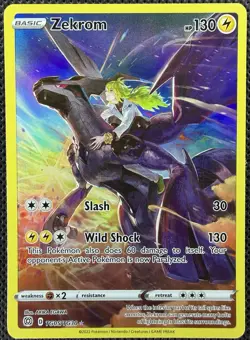 2022 Pokemon SWSH Brilliant Stars Zekrom Trainer Gallery Holo TG05/TG30 - Image 1