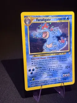 Pokemon Feraligatr 5/111 Neo Genesis Holo near mint / gradable! With Swirl! - Image 2