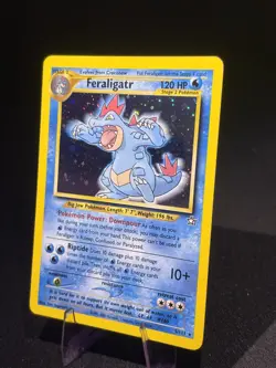 Pokemon Feraligatr 5/111 Neo Genesis Holo near mint / gradable! With Swirl! - Image 3