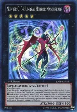 Number C104 Umbral Horror Masquerade JOTL-EN056 Super Rare - 1st Edition Yugioh - Image 1