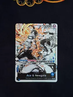 ST22-001 Ace & Newgate (Alt Art) ONE PIECE Card TCG NM English - Image 1