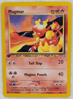 2000 Magmar #40 Neo Genesis Regular Pokemon Card Uncommon 1st Edition - Image 2
