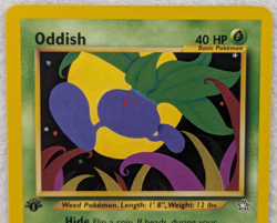 2000 Oddish #68 Neo Genesis Regular Pokemon Card Common 1st Edition - Image 3