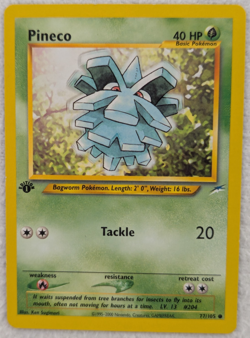 2000 Pineco #77 Neo Destiny Regular Pokemon Card Common 1st Edition - Image 2