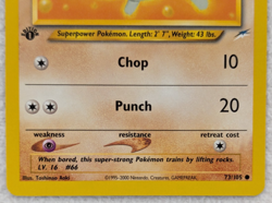 2000 Machop #73 Neo Destiny Regular Pokemon Card Common 1st Edition - Image 4