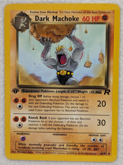 2000 Dark Machoke #40 Team Rocket Regular Pokemon Card Uncommon 1st Edition - Image 1