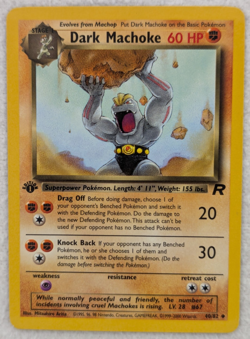 2000 Dark Machoke #40 Team Rocket Regular Pokemon Card Uncommon 1st Edition - Image 2