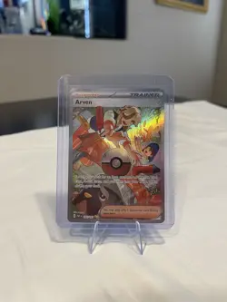 Pokemon TCG Arven Card 235/091 SV Paldean Fates Special Illustration Rare - Image 1