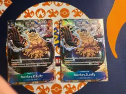 Monkey D Luffy OP13-058 (UC) One Piece Card Carrying On His Will NM English 2x - Image 1