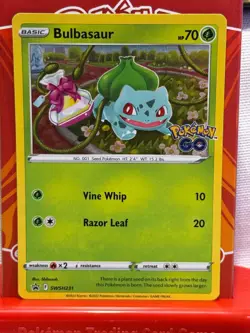Bulbasaur COSMOS HOLO Black Star Promo card SWSH231 SWSH 2022 Pokemon LP - Image 1