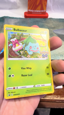 Bulbasaur COSMOS HOLO Black Star Promo card SWSH231 SWSH 2022 Pokemon LP - Image 2