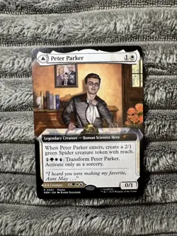 The Amazing SpiderMan Peter Parker NYCC 2025 EXCL Magic The Gathering Promo Card - Image 3