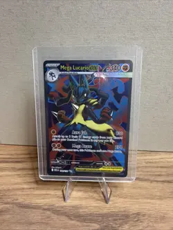 Mega Lucario ex 160/132 Me01: Mega Evolution Holo Pokemon Card NM - Image 1