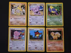 🌟 Pokemon Card Lot (6) Vintage WOTC Era - Image 1