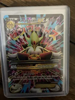 Pokemon Mega M Alakazam EX Full Art Ultra Rare Holo Card 118/124 Fates Collide - Image 1