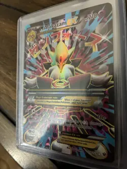 Pokemon Mega M Alakazam EX Full Art Ultra Rare Holo Card 118/124 Fates Collide - Image 2