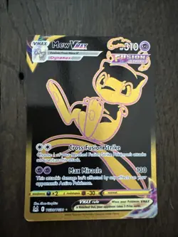 Pokemon Mew VMAX TCG Lost Origin Gold Secret Rare Card TG30/TG30 Mint Condition - Image 1