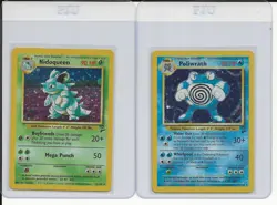Pokemon TCG Base Set 2 54 Card Lot 2 Holos - Image 1