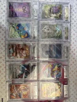 Pokemon 10x Card Lot ALL illustration rare Beckett Graded Bgs #3 - Image 1