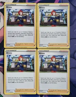 Pokemon Card Arezu 153/196 ×4 Trainer Supporter Playset Lost Origin - Image 1