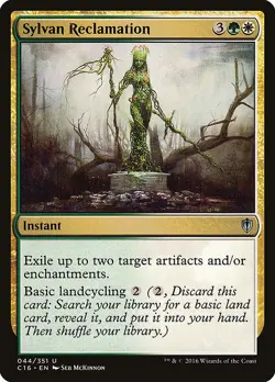 SYLVAN RECLAMATION mtg NM-M Commander 2016 Unc 1 Card - Image 1