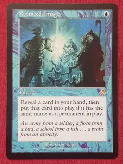 Magic The Gathering TORMENT RETRACED IMAGE blue card MTG - Image 1
