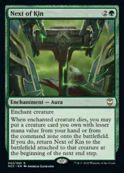NEXT OF KIN mtg NM-M New Capenna Commander Rare 1 Card - Image 1