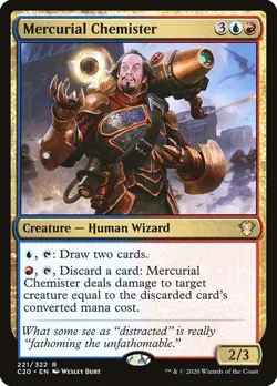 MERCURIAL CHEMISTER mtg NM-M Commander 2020 Rare 1 Card - Image 1