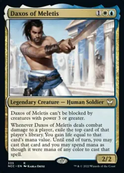 DAXOS OF MELETIS mtg NM-M New Capenna Commander Rare 1 Card - Image 1