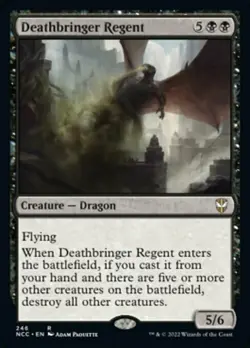 DEATHBRINGER REGENT mtg NM-M New Capenna Commander Rare 1 Card - Image 1