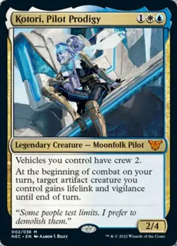 KOTORI, PILOT PRODIGY ~mtg NM-M Commander Neon Dynasty Mythic 1 Card - Image 1